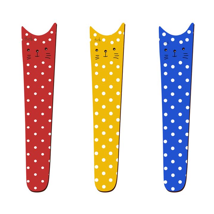 نشانگر کتاب لوکسینو مدل Bookland_Cat 19 مجموعه 3 عددی